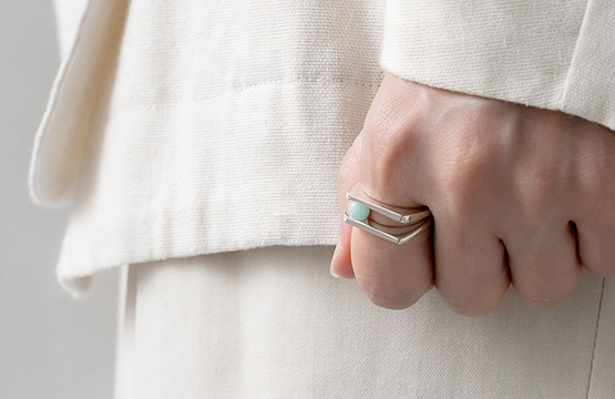 “Yugen” 01 Ring [Amazonite]