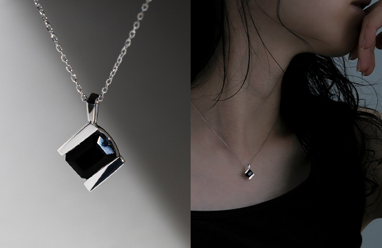 “Yugen” 05 Necklace [Onyx]