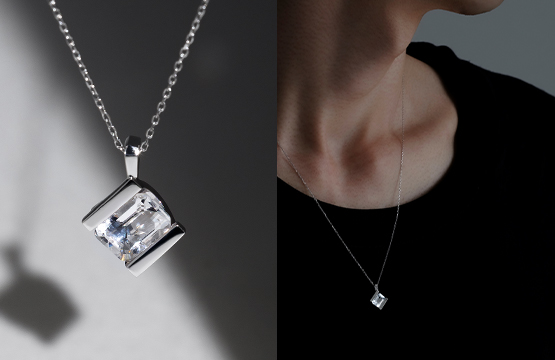 “Yugen” 05 Necklace [White Quartz]